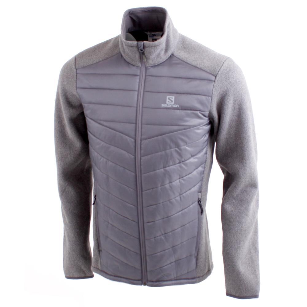 SALOMON BISTRA HYBRID FZ M Philippines - Men's Midlayers - Gray | 075462-ANR